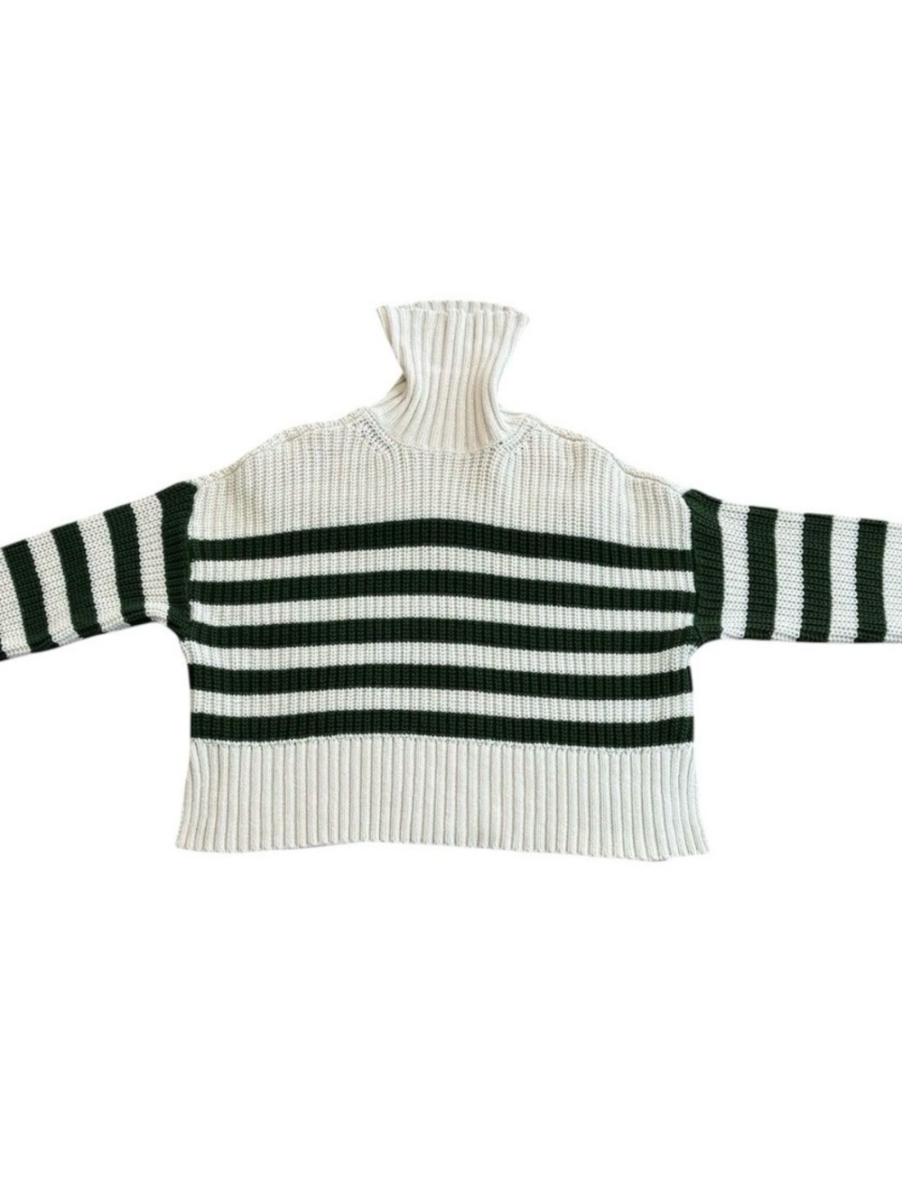 MADEWELL small “cottagecore” “preppy” “ivy league” “nautical” striped turtleneck